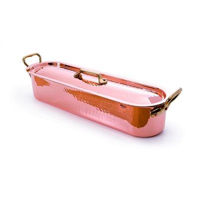 Poissonnière avec grille et couvercle Mauviel 45cm - M'Tradition