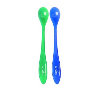 Nuvita 1409 set de 2 cuillères thermosensibles couleur variable vert/bleu