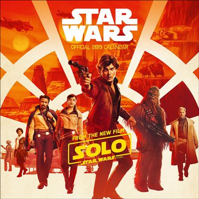 Star Wars Han Solo Calendrier 2019 carré 30 x 30 cm