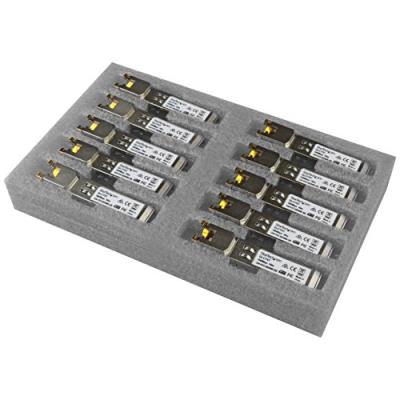 Startech.com glct10pkst pack de 10 modules de transceiver sfp gigabit rj45 argent