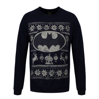 DC Comics Batman Pull Homme imprimé Noël Sous Licence Officielle