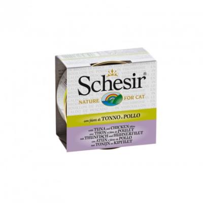 Meilleurs prix pour Schesir chat - thon et filets de poulet avec bouillon - 70 g