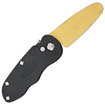 Fallkniven fs3 flipstone affûteur céramique/diamant noir/or 9,7 x 8,5 x 1,7 cm