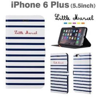 Hamee Little Marcel Folio Special Stand Type Case for iPhone 6 Plus (Marin)