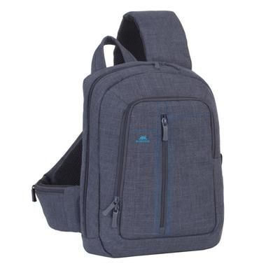 Sac à dos 13,3 RIVACASE mono bretelle pour ordinateur portable / notebook / Laptop en toile grise