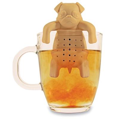 Noki infuseur à thé en silicone en forme de carlin pour tasse