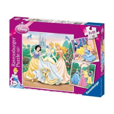 Ravensburger - 94110 - Puzzle - 3X49 Pièces Rêves De Princesses - Disney Princess