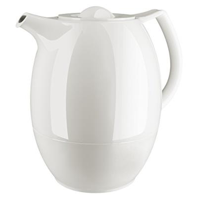 Emsa 503692 ellipse théière isotherme avec filtre à thé aroma 100% hermétique 10 l blanc