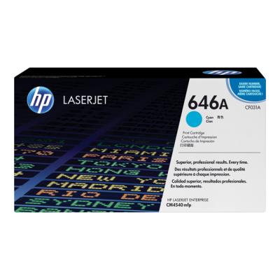 HP 646A - cyaan - origineel - LaserJet - tonercartridge (CF031A)