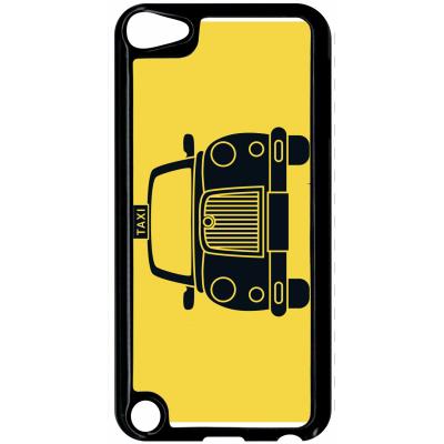 Coque ipod touch 5 taxi sur fond jaune