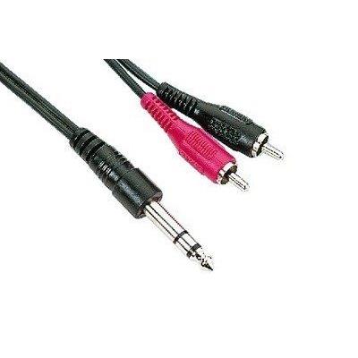 Monacor 06.2170 Câble 2X Rca / Jack 6.3Mm Mono - 3M