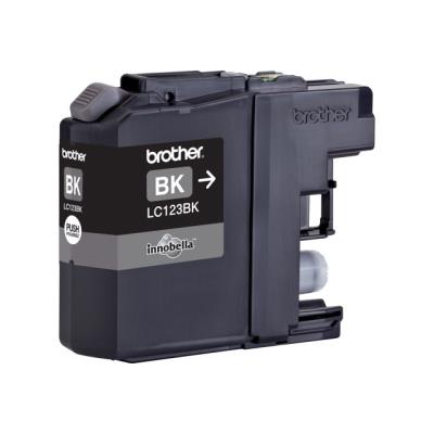 Brother LC123BK - 2 - hoog rendement - zwart - origineel - inktcartridge