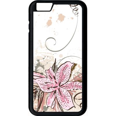 Coque apple iphone 6+ plus lily with grunge floral