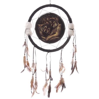 Attrape Rêve Loup par Lisa Parker 33 cm