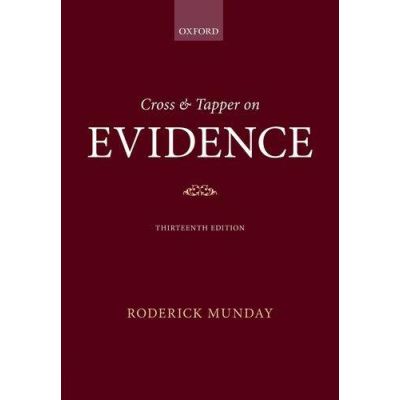 Cross & Tapper on Evidence - [Version Originale]