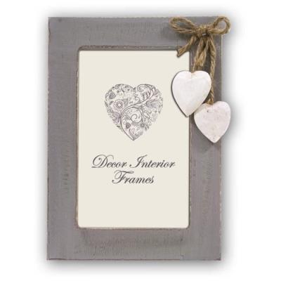 ROMANTIQUE Cadre photo 10x15 gris