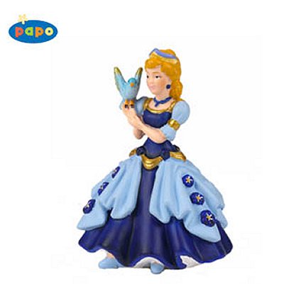 Princesse bleue à l'oiseau