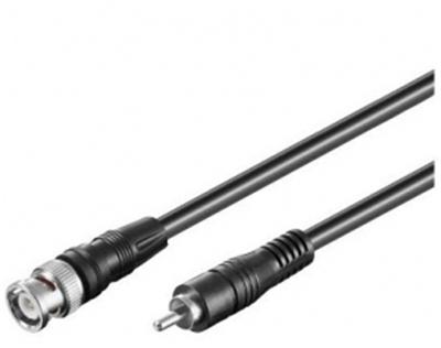 CABLE VIDEO 75 OHMS BNC MâLE VERS RCA MâLE COMPOSITE 2 m