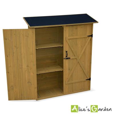 Armoire De Jardin Broceliande En Bois Panneaux Pre Montes Avec Plancher Et Double Porte Avec Loquet Alice S Garden Mobilier De Jardin Achat Prix Fnac