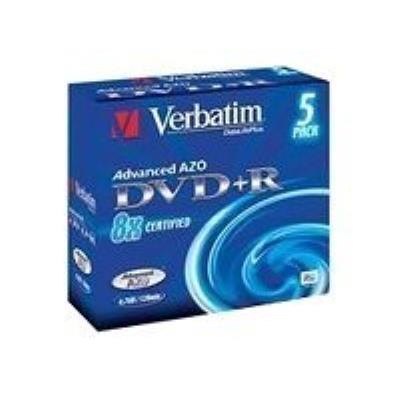 Verbatim Datalifeplus Mattsilver - Dvd+R X 5 - 4.7 Go - Support De Stockage