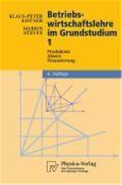 Betriebswirtschaftslehre im Grundstudium 1