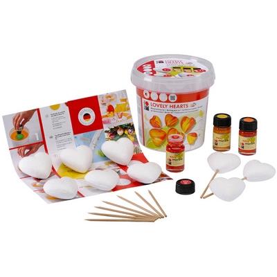 Marabu Lovely Hearts Marbling Craft Kit