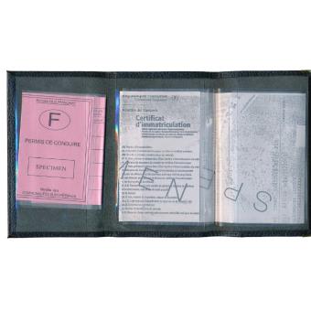Etui Porte-papiers - Carte grise - Permis de conduire - Assurance -  Passeport