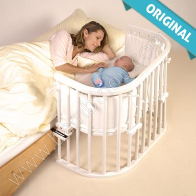 Berceau Lit bébé Cododo Babybay Original blanc verni 43 x 86 cm