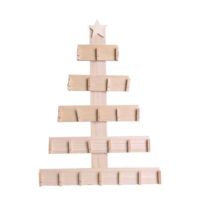 Calendrier de l'Avent - Sapin à pinces - 35,5 x 50 x 2,5 cm