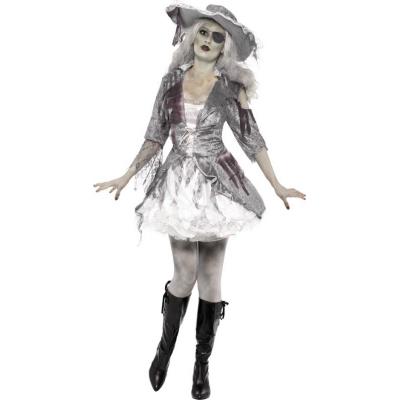 Déguisement fantôme pirate femme Halloween Small