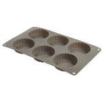Kaiser 6 Moules à Tarte Anti-Adhésifs 10cm - Parfaits Pour Tartelettes Individuelles