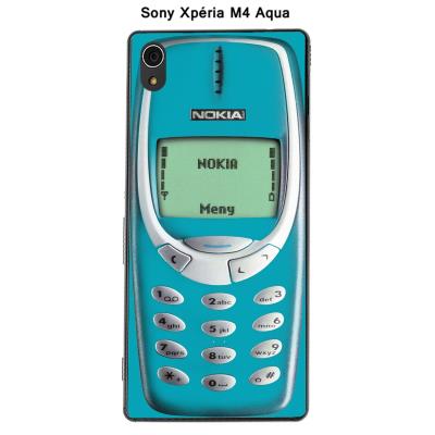 Coque Sony Xpéria M4 Aqua - Nokia 3310 Scuba Blue