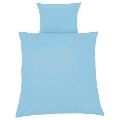 JULIUS ZÖLLNER 8500040317 PARURE DE LIT AVEC HOUSSE 80 X 80 CM ET TAIE 35 X 40 CM BLEU