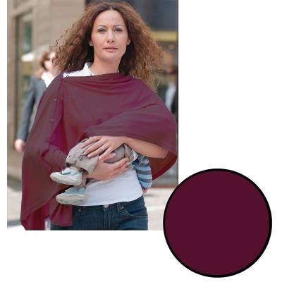 Echarpe d'allaitement allover bordeaux