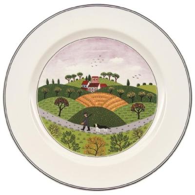 Villeroy & Boch Speiseteller "Speiseteller Jäger Design Naif ø 27 cm bunt"