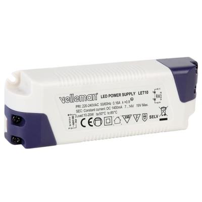 Driver de led à courant constant 1400ma - 19v max. power supplies let10