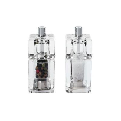 Moulin sel poivre MOHA Doppia set de 2 poivre et sel carré H9cm