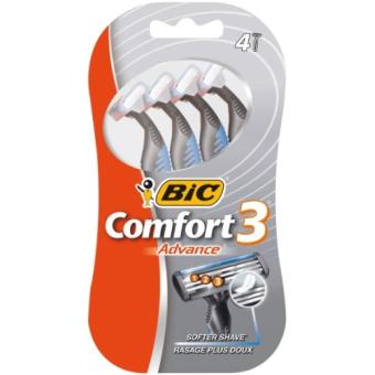 Bic Comfort 3 Advance Rasoir 3 Lames Tete Pivot Bande Lubrifiante