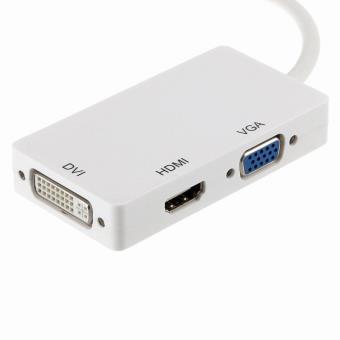 vers HDMI/DVI / VGA Convertisseur Câble 1.2 Version 4Kx2K Mâle vers Femelle Adaptateur Mini DisplayPort 3 en 1 Mini DisplayPort Noir Thunderbolt Port Compatible