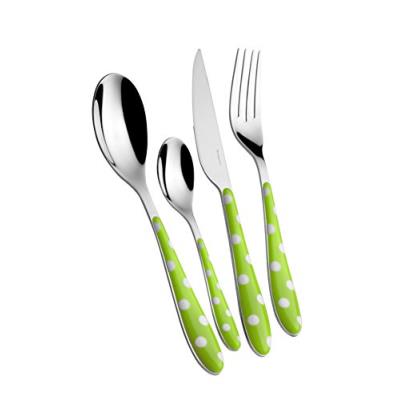 Bugatti psmu-014f50 pois ménagère de 24 pièces service de table san/acier vert 22 x 8 x 30 cm