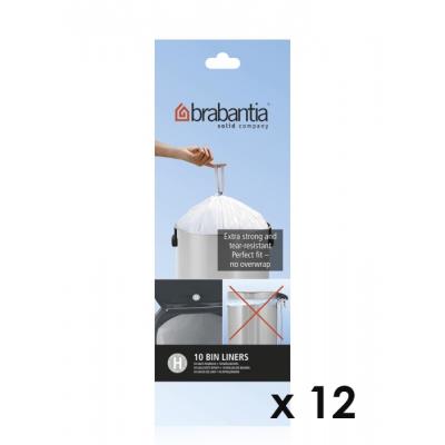 Brabantia - Lot De 11 Rouleaux De 10 Sacs Poubelle H 50 Litres + 1 Offert 246784