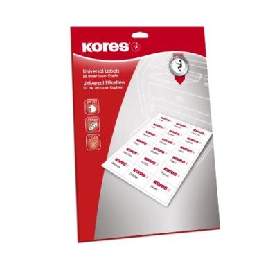 Kores etiquettes pour cd diamtre 117 mm blanches gp lcd2.25