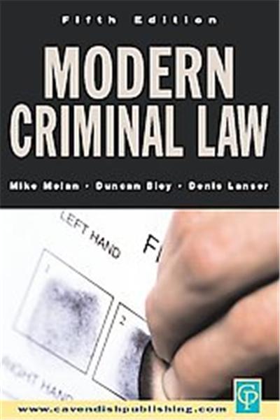 Modern Criminal Law