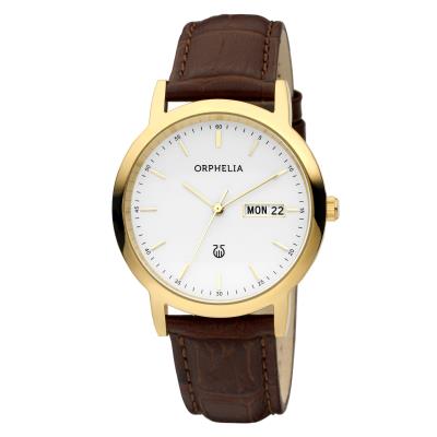 Montre Orphelia Momento-61606 en Cuir Marron