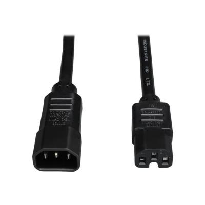 Tripp Lite 6ft Computer Power Cord Cable C14 to C15 Heavy Duty 15A 14AWG 6' - voedingskabel - 1.8 m