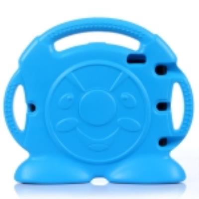 Ipad Air 2 : Coque Housse en Mousse EVA Volant Bleu : Ultra-Résistant , Idéal Enfant Avec Poignée Intégrée