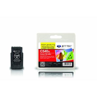 Jet tec 5222b005aa cartouche jet dencre remanufacturée pour canon pg - 540 xl 21 ml noir