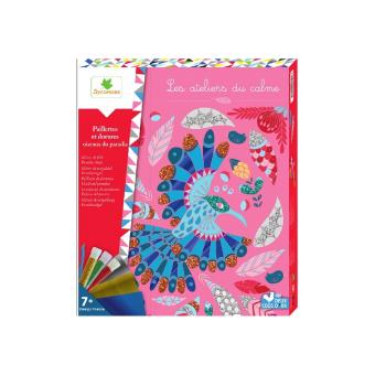 Kit Créatif Ateliers Du Calme Paillettes Et Dorure Oiseaux Du Paradis Au Sycomore