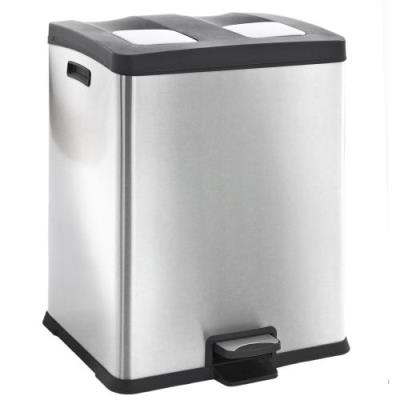 Poubelle à pédale 2 x 30 L