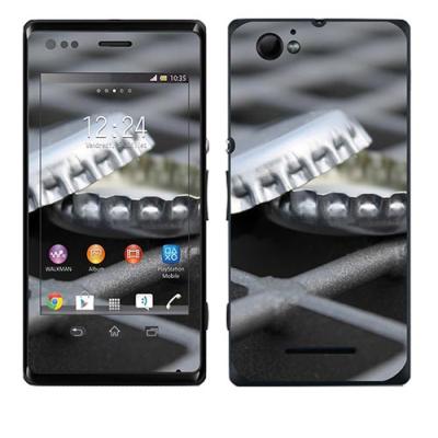 SKIN STICKERS POUR SONY XPERIA M (STICKER : BOTTLE CAPS)